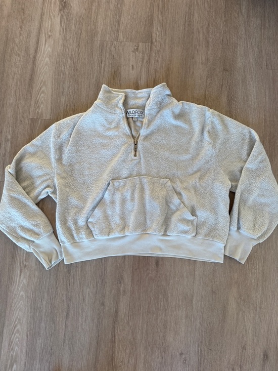 Wildfox Tops - WildFox Quarter Zip White